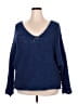 Free People Blue Pullover Sweater Size L - photo 1