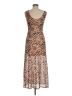 Louna Animal Print Brown Cocktail Dress Size M - photo 2