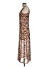 Louna Animal Print Brown Cocktail Dress Size M - photo 5