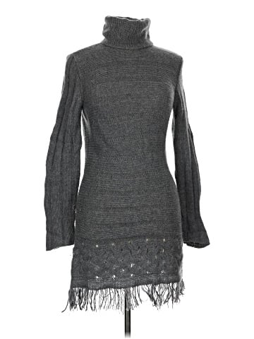 Blue Les Copains Turtleneck Sweater (view 1)