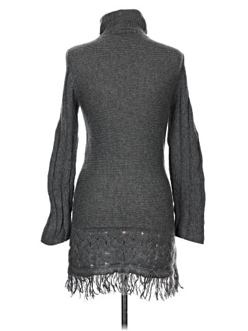 Blue Les Copains Turtleneck Sweater (view 2)