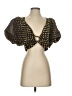 Rhode 100% Viscose Gold Short Sleeve Blouse Size 0 - photo 1