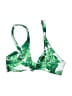 Unbranded Tropical Green Swimsuit Top Size S - photo 2