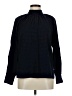 Ann Taylor Houndstooth Black Long Sleeve Blouse Size M - photo 1