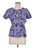 Assorted Brands Purple Short Sleeve Blouse Size M - photo 1