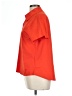 Unbranded 100% Polyester Orange Short Sleeve Blouse Size L - photo 5