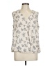 Ann Taylor LOFT Outlet 100% Polyester Ivory Sleeveless Blouse Size L - photo 1