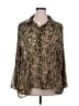 Scott Taylor 100% Polyester Green Long Sleeve Blouse Size 2X - photo 1