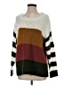 She + Sky Color Block White Pullover Sweater Size S - photo 1