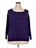 DressBarn Purple Pullover Sweater Size 2X - photo 1