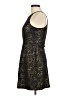 Aqua Metallic Black Gold Cocktail Dress Size M - photo 5