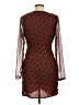 A New Day 100% Polyester Animal Print Brown Cocktail Dress Size M - photo 2