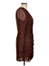 A New Day 100% Polyester Animal Print Brown Cocktail Dress Size M - photo 4