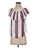 Assorted Brands 100% Viscose White Short Sleeve Blouse Size S - photo 1