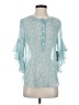Vince Camuto 100% Polyester Teal 3/4 Sleeve Blouse Size XS - photo 1