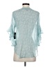 Vince Camuto 100% Polyester Teal 3/4 Sleeve Blouse Size XS - photo 2