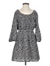 Cooperative 100% Polyester Print Gray Black Casual Dress Size S - photo 1