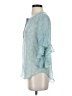 Vince Camuto 100% Polyester Teal 3/4 Sleeve Blouse Size XS - photo 5