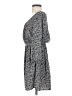 Cooperative 100% Polyester Print Gray Black Casual Dress Size S - photo 5
