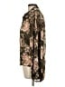 On The Road... Floral Brown Long Sleeve Blouse Size L - photo 5