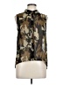 Truth 100% Polyester Camo Green Sleeveless Blouse Size L - photo 1