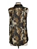 Truth 100% Polyester Camo Green Sleeveless Blouse Size L - photo 2