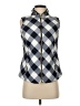 Crown & Ivy 100% Polyester Argyle Blue Vest Size XS - photo 1