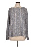 Ann Taylor LOFT 100% Polyester Blue Long Sleeve Blouse Size L - photo 1