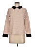 Shein 100% Polyester Tweed Tan Long Sleeve Blouse Size 6 - photo 1
