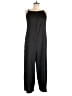 Lou & Grey 100% Polyester Solid Black Jumpsuit Size L - photo 1