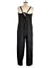 Lou & Grey 100% Polyester Solid Black Jumpsuit Size L - photo 2