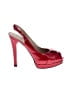 Stuart Weitzman Color Block Red Heels Size 9 - photo 1