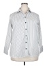 Unbranded Stripes Silver Long Sleeve Blouse Size 0X (estimated) - photo 1
