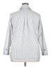 Unbranded Stripes Silver Long Sleeve Blouse Size 0X (estimated) - photo 2