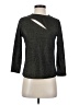 DKNY Gray 3/4 Sleeve Top Size S - photo 1