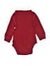 Carter's 100% Cotton Burgundy Long Sleeve Onesie 0-3 MO / 3 MO - photo 2
