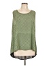 Bellatrix 100% Polyester Green Sleeveless Blouse Size L - photo 1