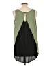 Bellatrix 100% Polyester Green Sleeveless Blouse Size L - photo 2