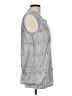 Tea 100% Cotton Gray Sleeveless Blouse Size L - photo 4