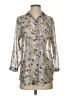 CAbi 100% Polyester Stars Silver 3/4 Sleeve Blouse Size XS - photo 1