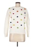 ModCloth Polka Dots White Pullover Sweater Size M - photo 1