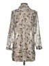 CAbi 100% Polyester Stars Silver 3/4 Sleeve Blouse Size XS - photo 2