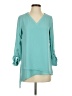 The Limited 100% Polyester Teal 3/4 Sleeve Blouse Size XS - photo 1