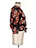 Madewell 100% Polyester Floral Multi Color Black 3/4 Sleeve Blouse Size XS - photo 4