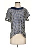 Carolina Herrera 100% Silk Blue Blouse Size 4 - photo 1