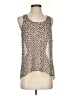 CAbi 100% Polyester Tan Sleeveless Blouse Size S - photo 1