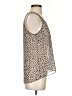 CAbi 100% Polyester Tan Sleeveless Blouse Size S - photo 4