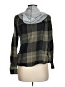 Justify 100% Cotton Plaid Green Jacket Size M - photo 2