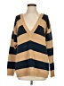 Lizsport 100% Cotton Stripes Tan Pullover Sweater Size S (petite) - photo 1
