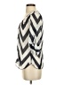 A'gaci Chevron-herringbone Silver White 3/4 Sleeve Blouse Size S - photo 5